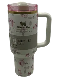 Термос термочашка Stanley Quencher H2.0 Tumbler з нержавіючої сталі 1,18 л Vintage Rose KT6007856 - мініатюра 8