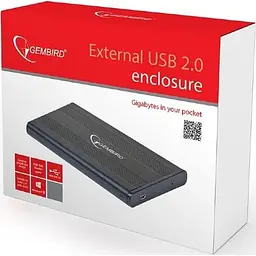 Кишеня зовнішня Gembird EE2-U2S-5 2.5" USB 2.0 black - мініатюра 2