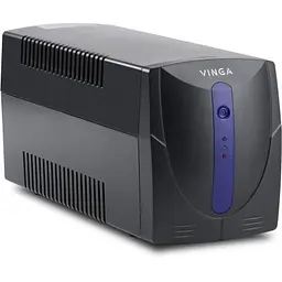 Пристрій безперебійного живлення Vinga LED 1500VA plastic case (VPE-1500P) - мініатюра 2