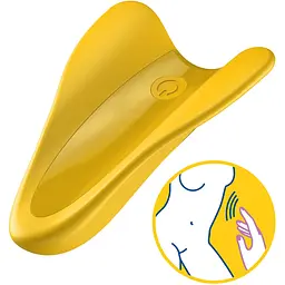 Вібратор на палець Satisfyer High Fly Yellow - мініатюра 5