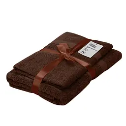 Набір рушників махрових Ardesto Splendid 50х90см, 70х140см, 2шт, 100% бавовна, коричневий pbe0050387 - мініатюра 2