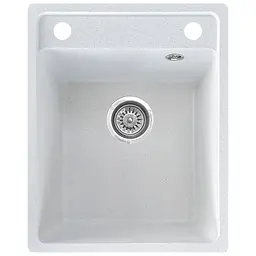 Мийка кухонна Valetti 85C гранітна 510х410 мм біла - мініатюра 8
