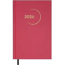 Щоденник датований Buromax Madam 2026 A5 бумвініл малиновий (BM.21170-29)
