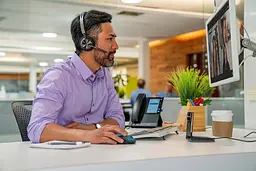 Гарнітура Poly комп'ютерна стерео On-ear Voyager Focus 2 USB-A Bluetooth всеспрямований ANC Acoustic fence чорний (76U46AA) - мініатюра 8