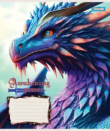 Набір зошитів 1 Вересня Dragon А5 в клітинку 18 аркушів 25 шт. (766317) - мініатюра 2