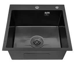 Кухонна мийка Kroner KRP Derby - 5050HM PVD (2,5/0,5 мм) (CV027240) - мініатюра 2