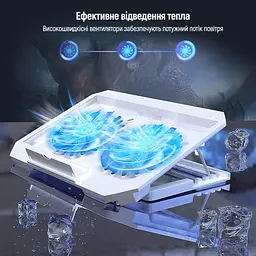 Охолоджувальна підставка для ноутбука 15.6 дюйма ColorWay Cooling Game CL-Q100 2xfans - мініатюра 8