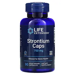 Вітаміни та мінерали Life Extension Strontium 750 mg, 90 вегакапсул