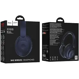 Навушники повнорозмірні бездротові Hoco W45 Enjoy BT headset чорні до 46 годин - мініатюра 8