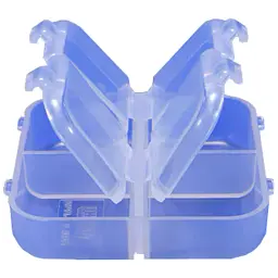 Коробка Meiho Square 4 case 66x66x18mm Clear - мініатюра 6