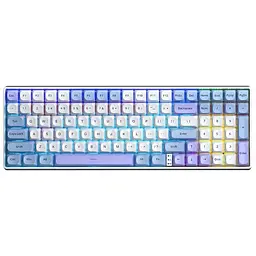 Клавіатура Aula S100pro RGB KRGD Red Switch Wireless/Bluetooth/Type-C UA White/Blue (6948391205762)