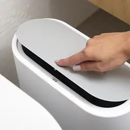 Відро для сміття МВМ My Home BP-14 біле з сірим 10 л (BP-14 WHITE/GRAY) - мініатюра 3