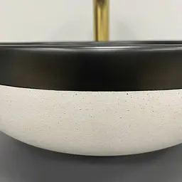 Умивальник VBI Ormela black white matt накладний VBI-016900, Чорний матовий - мініатюра 4