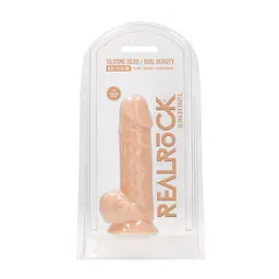 Фалоімітатор RealRock With Balls, 21.6 см (тілесний) - мініатюра 6