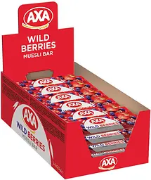 Упаковка батончиків AXA зерновий з наповнювачем Лісові ягоди 24 шт. x 23 г - мініатюра 2