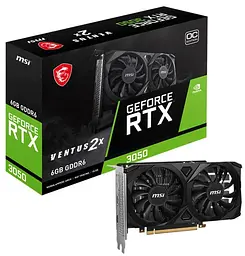 Відеокарта MSI RTX 3050 6G VENTUS 2X OC (RTX 3050 VENTUS 2X 6G OC) (GDDR6, 96 bit, PCI-E v4.0 x8) FR - мініатюра 5