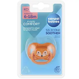 Пустушка силіконова симетрична Canpol babies Cute Animals 6-18 міс. 1 шт. колір в асортименті (34/925) - мініатюра 7