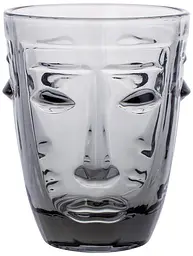Набір 6 склянок Ariadne "Face Grey" Bona Ø8,2х10 см kuh0007176
