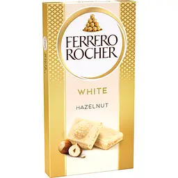 Шоколад Ferrero Rocher білий з лісовим горіхом 90 г (895509) - мініатюра 3