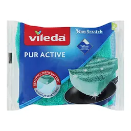 Губки для миття посуду Vileda Pur Active 2 шт (4023103083943) - мініатюра 2