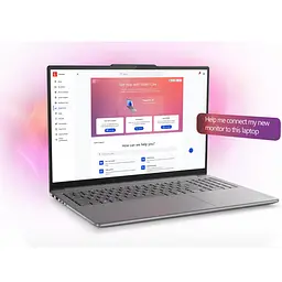 Ноутбук Lenovo Yoga Pro 9 16IAH10 Intel Core Ultra 7 255H до 5, 1 ГГц, 16 2, 8K, WQXGA+, OLED, 120 Гц, 32 ГБ LPDDR5x, 1 ТБ SSD, NVIDIA GeForce RTX 5070 8 ГБ GDDR7, Windows 11 Pro, Luna Grey - мініатюра 24