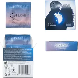 Презервативи 4Love Classic 4 шт. - мініатюра 3