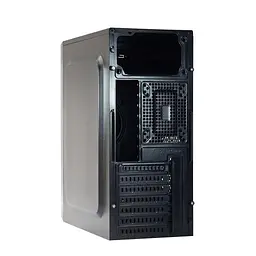 Корпус GTL T1610 Black, без БЖ, Mini Tower, Micro ATX / Mini ITX, 2xUSB 2.0, 370x176x410 мм, 0.4 мм, 2.6 кг - мініатюра 2
