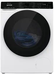 Пральна машина Gorenje фронтальна, 8кг, 1400, A+++, 55см, дисплей, інвертор, пара, Wi-Fi, білий (WPNA84ATSWIFI3)