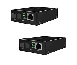 Медіаконвертер пари Tenda TFC-100 (A+B) 1310/1550nm WDM, одноволоконний, Full/Half Duplex, SC, 20 km - мініатюра 1