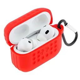 Футляр із карабіном Fashion Silicone Case Airpods Pro 2 Red (35266_3345631) - мініатюра 3