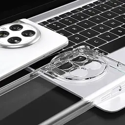 TPU чохол GETMAN Ease logo посилені кути Full Camera для OnePlus 12 Безбарвний (прозорий) - мініатюра 3