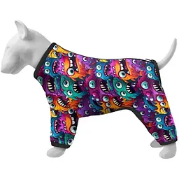 Вітровка для собак Waudog Clothes Зубасті монстри M35
