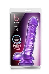 Фалоімітатор Blush Yours Basic, 19 см (фіолетовий) - мініатюра 5
