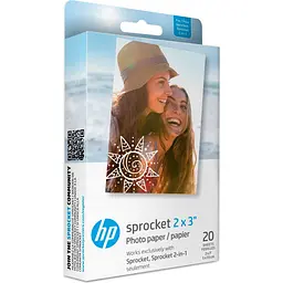 Папір для фотопринтера HP Sprocket Zink 2x3'' 20шт (HPIZ2X320) [141288] - мініатюра 2