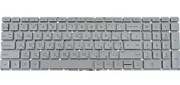 Клавіатура для ноутбука HP (250 G7, 255 G7 series) ukr, silver, без фрейма, підсвічування клавіш