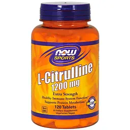 Амінокислота Now Sports L-Citrulline 1200 мг 120 таблеток - мініатюра 2
