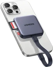 Магнітний USB-C кардрідер Ugreen SD/TF UHS-II 312MB/s PD 100W, алюміній
