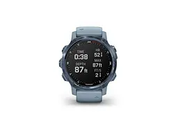 Смарт-годинник Garmin Descent Mk2S Mineral Blue with Sea Foam Silicone Band (010-02403-07) - мініатюра 5