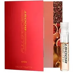 Листівка з зразком туалетна вода Avon Full Speed ​​Boost для Нього 0.6 мл