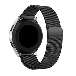 Металевий ремінець Watchbands Milanese Loop Samsung Galaxy Watch 46mm Silver - чорний (WB004METALBLACK461) - мініатюра 2