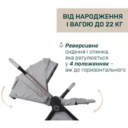 Коляска Chicco 2 в 1 Bellagio 2 світло-сіра (2900990903252) (87183.40.01) - мініатюра 9