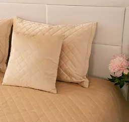 Подушка Руно 40х40 декоративна Velour "Beige ромб" (311.55_Beige ромб) - мініатюра 4