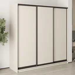Шафа-купе тридверна MebelStar Комбо BG 3ДСП 210x60x210 см Кашемір (MBS-8941)