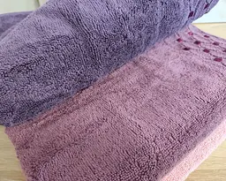 Набір махрових турецьких рушників Zeron 3 штуки 70х140 Microcotton Puanli Desen - мініатюра 6