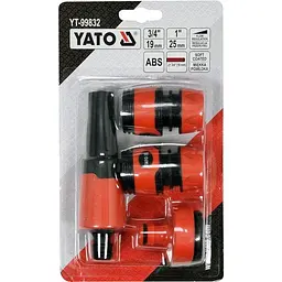 Набір зрошувальних насадок Yato 1 та 3/4" 4 шт. (YT-99832) - мініатюра 2