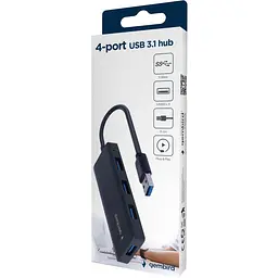 USB-Хаб Gembird UHB-U3P4-03 на 4 порти USB 3.1 (UHB-U3P4-03) - мініатюра 3