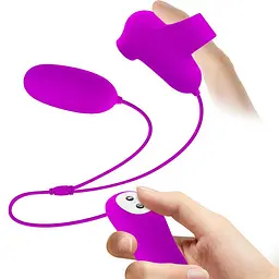 Вібратор з вакуумним стимулятором клітора Pretty Love Suction Vibro Bullets рожевий - мініатюра 6