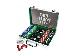 Настільна гра Tactic Покерний набір Pro-Poker 200 фішок по 11,5 г (алюмінієвий кейс) (03090) - мініатюра 5