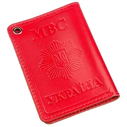 Компактна обкладинка на документи МВС України SHVIGEL 13978 червоний - мініатюра 1