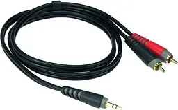 Коммутационный кабель Mini Jack— 2хRCA 3 м KLOTZ AY70300 - мініатюра 1